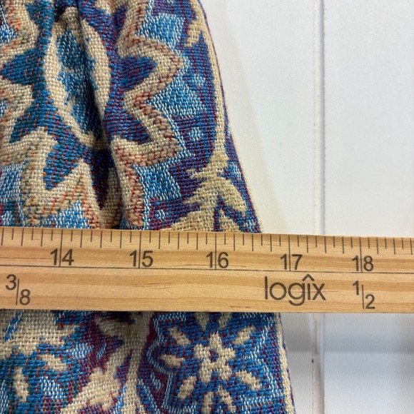 Vintage Patty Woodard Womens 60s 70s Boho Tapestry Button Up Skirt Size S Retro - Picture 5 of 7